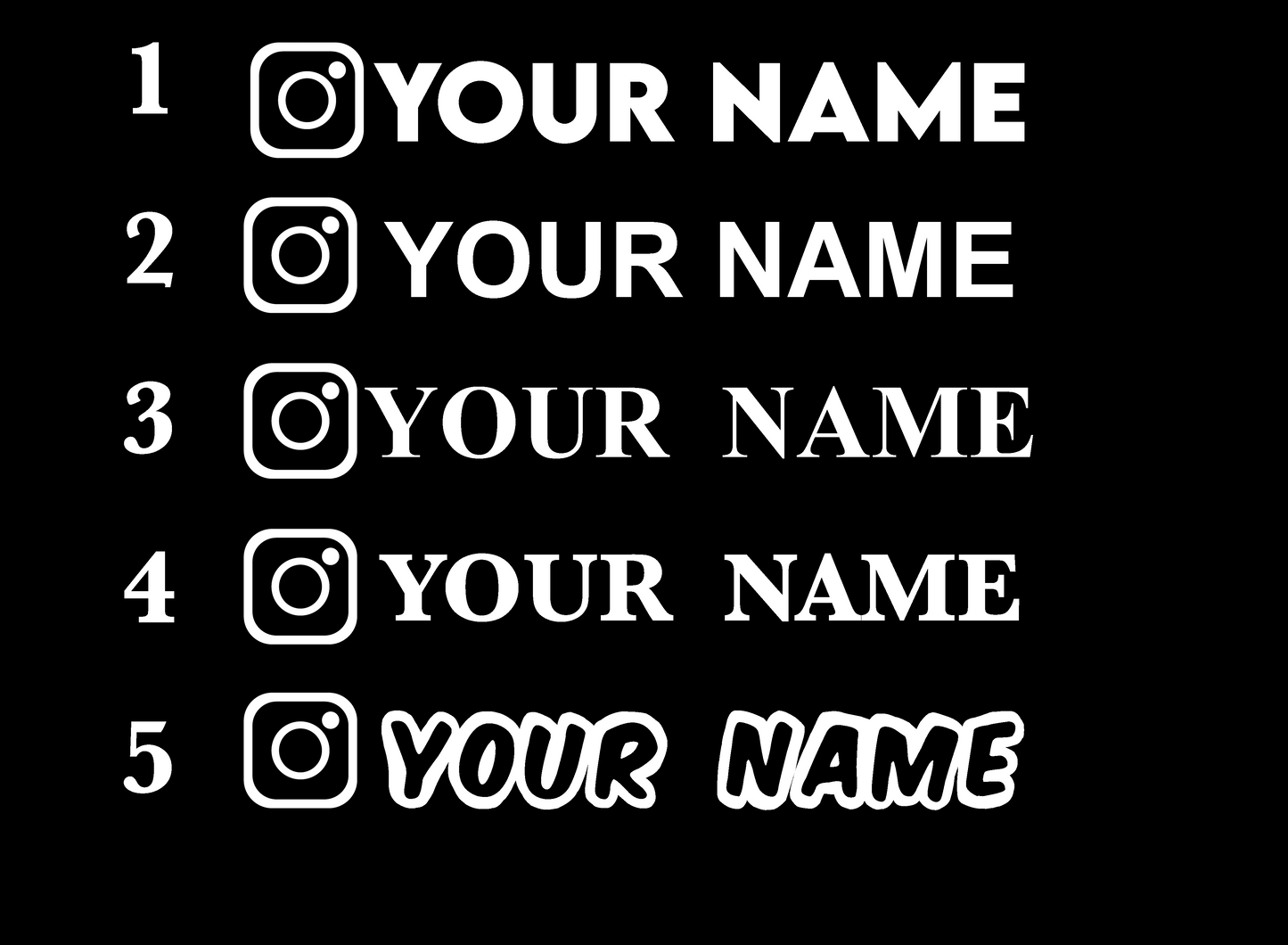 Instagram Username
