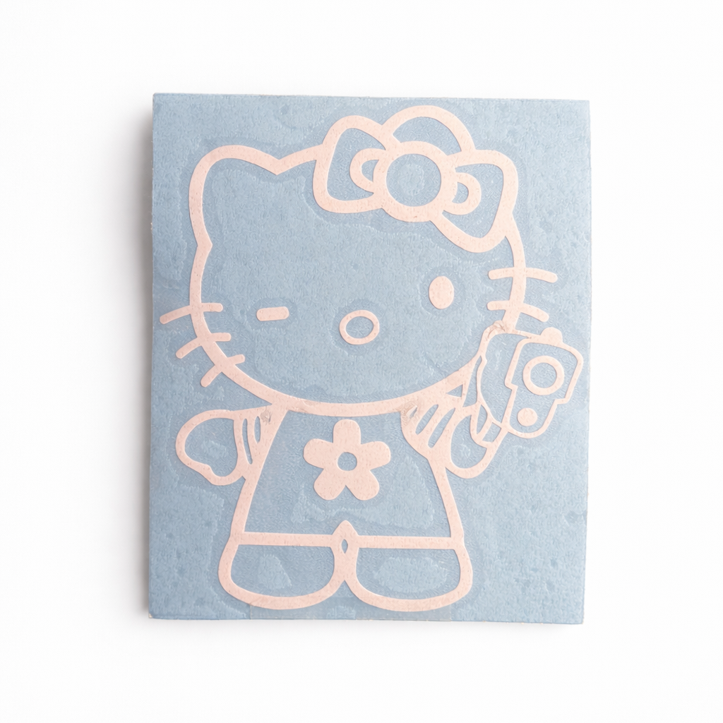 Hello Kitty Strapped Decal